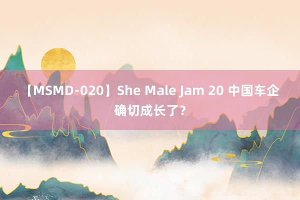 【MSMD-020】She Male Jam 20 中国车企确切成长了？