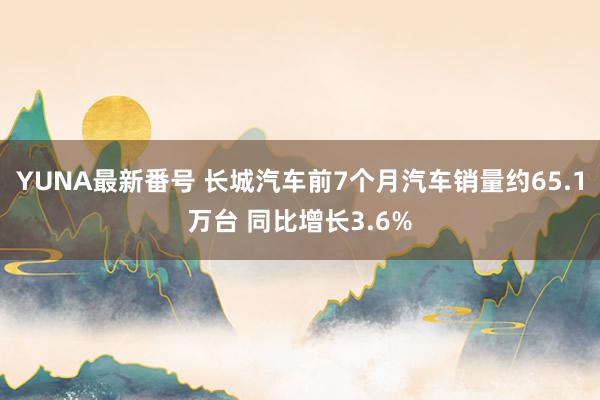 YUNA最新番号 长城汽车前7个月汽车销量约65.1万台 同比增长3.6%